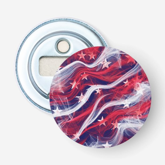 Amerikaanse vlag Bottle Open Button Flesopener (Voorkant)