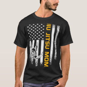  Amerikaanse vlag: Braziliaans Jiu Jitsu mama T-shirt