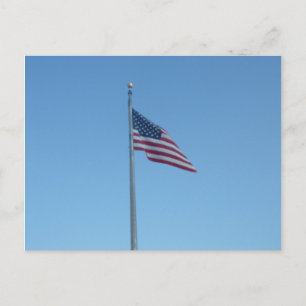 Amerikaanse vlag briefkaart