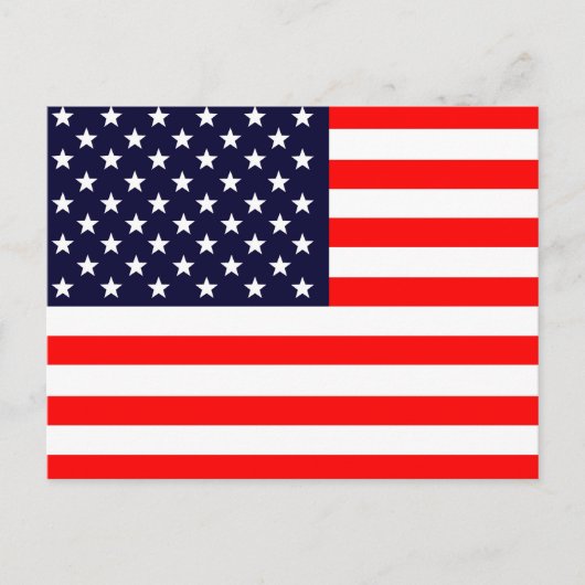 Amerikaanse vlag briefkaart (Voorkant)