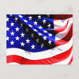 Amerikaanse vlag briefkaart