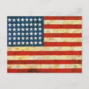 Amerikaanse vlag briefkaart