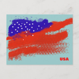 amerikaanse vlag briefkaart