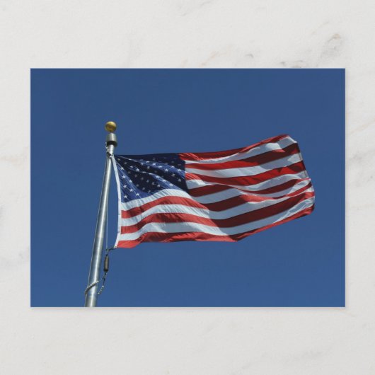 Amerikaanse vlag briefkaart (Voorkant)