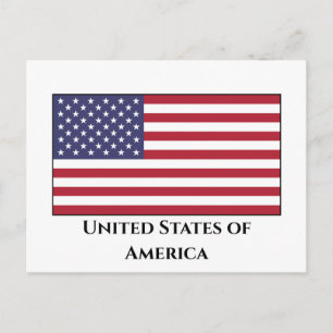 Amerikaanse vlag briefkaart