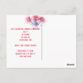 Amerikaanse vlag briefkaart (Achterkant)