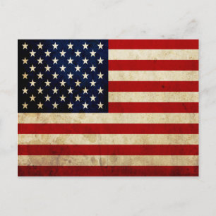 Amerikaanse vlag briefkaart