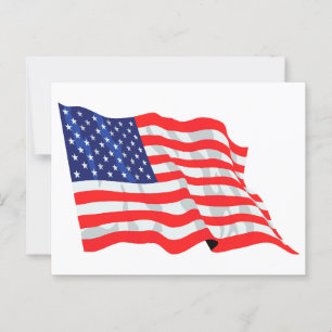 Amerikaanse vlag briefkaart