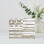 Amerikaanse vlag briefkaart (Staand voorkant)