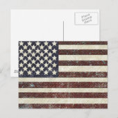 Amerikaanse vlag briefkaart (Voorkant / Achterkant)
