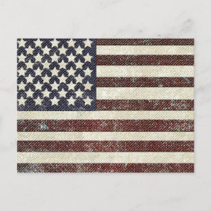 Amerikaanse vlag briefkaart