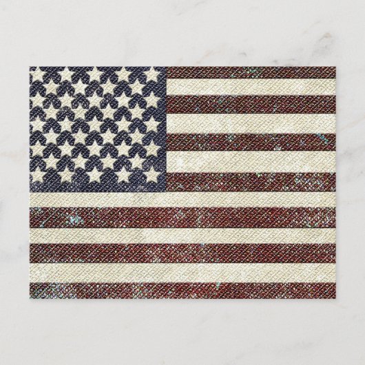 Amerikaanse vlag briefkaart (Voorkant)