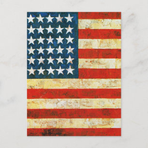 Amerikaanse vlag briefkaart