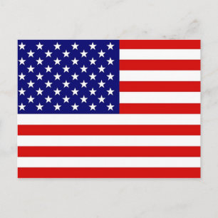 Amerikaanse vlag briefkaart