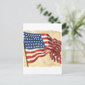 Amerikaanse vlag Briefkaart (Staand voorkant)