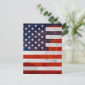 Amerikaanse vlag briefkaart (Staand voorkant)