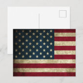 Amerikaanse Vlag Briefkaart (Voorkant / Achterkant)