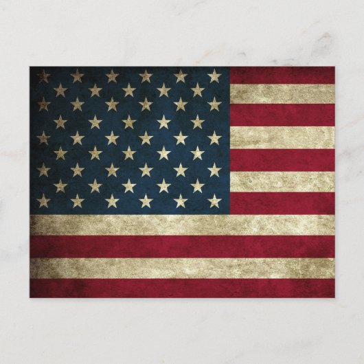 Amerikaanse Vlag Briefkaart (Voorkant)