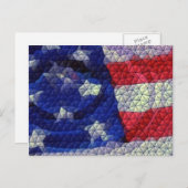 Amerikaanse vlag briefkaart (Voorkant / Achterkant)