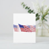 Amerikaanse vlag briefkaart (Staand voorkant)