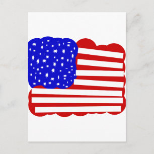 Amerikaanse vlag briefkaart