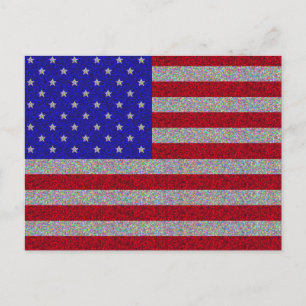 Amerikaanse vlag briefkaart