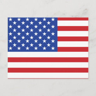 Amerikaanse vlag briefkaart