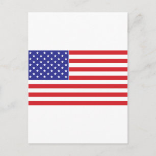Amerikaanse vlag briefkaart