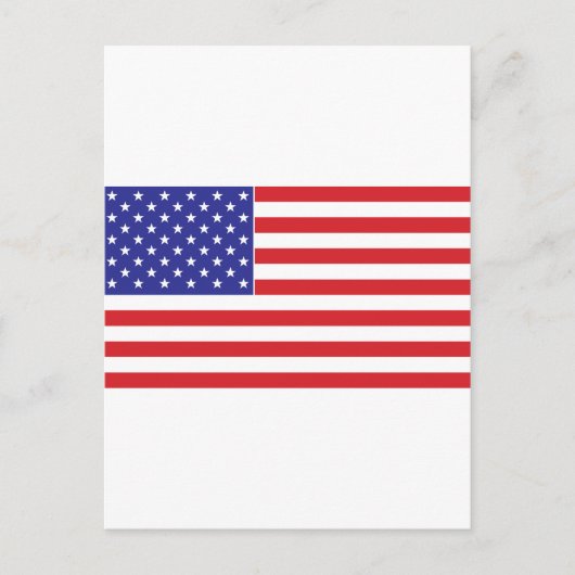 Amerikaanse vlag briefkaart (Voorkant)