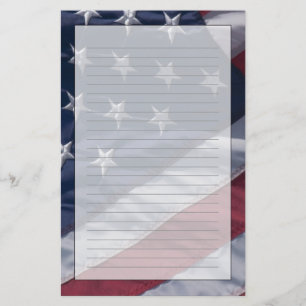 Amerikaanse vlag. briefpapier