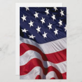 Amerikaanse vlag briefpapier (Voorkant / Achterkant)