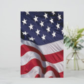 Amerikaanse vlag briefpapier (Staand voorkant)