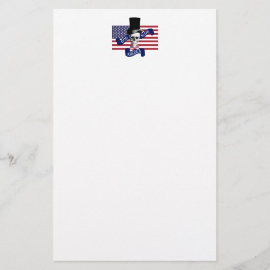 Amerikaanse vlag briefpapier (Voorkant)
