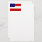 Amerikaanse vlag briefpapier (Voorkant / Achterkant)