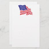 Amerikaanse vlag briefpapier (Voorkant / Achterkant)