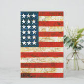 Amerikaanse vlag briefpapier (Staand voorkant)