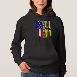 Amerikaanse vlag & Brunei vlag beste nanny ooit fa Hoodie
