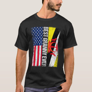 Amerikaanse vlag Brunei vlag Beste oma ooit T-shirt