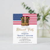 Amerikaanse vlag budgettaire militaire ouderschaps (Staand voorkant)