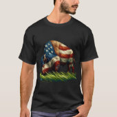 Amerikaanse vlag Buffalo Bison T-shirt (Voorkant)