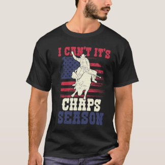 Amerikaanse vlag Bull Riding Chaps Season T-shirt