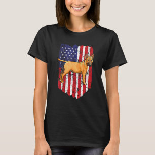 Amerikaanse vlag Bull Terrier 4 juli U T-shirt