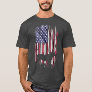 Amerikaanse vlag Bull Terrier Dog Bully T-shirt