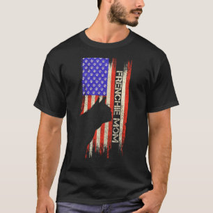 Amerikaanse vlag Bulldog Dog Ma Frenchie S T-shirt