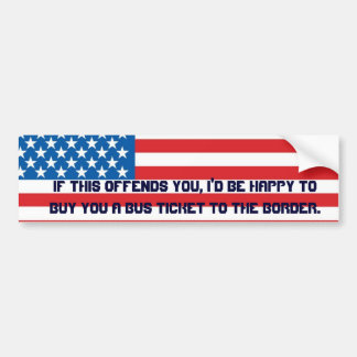 Amerikaanse vlag bumper sticker