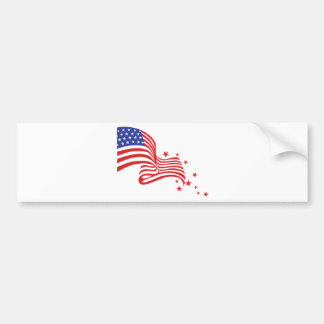 Amerikaanse vlag bumpersticker