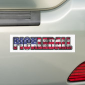 Amerikaanse vlag bumpersticker (Op auto)