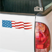 Amerikaanse vlag bumpersticker (Op Truck)