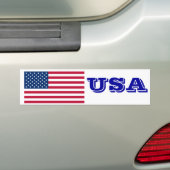 Amerikaanse vlag bumpersticker (Op auto)
