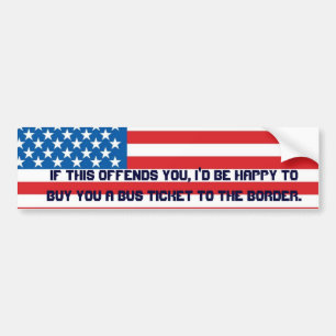 Amerikaanse vlag bumpersticker